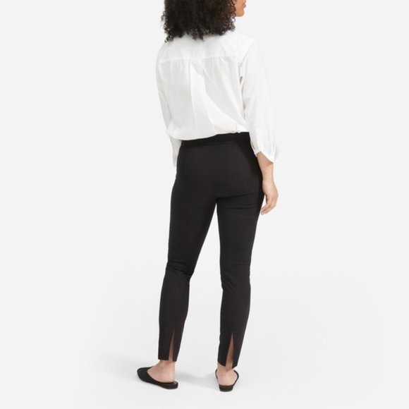 Everlane Pants - Everlane Black Back Slit Ankle Length Work Pants 6